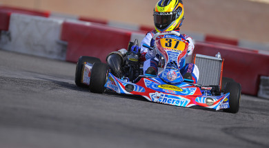 Sabré Cook looked good aboard her new Energy chassis at the US Open of Las Vegas (Photo Cody Schindel – CanadianKartingNews.com)