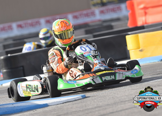 Lemke in action at the 2015 SKUSA SuperNationals in Las Vegas