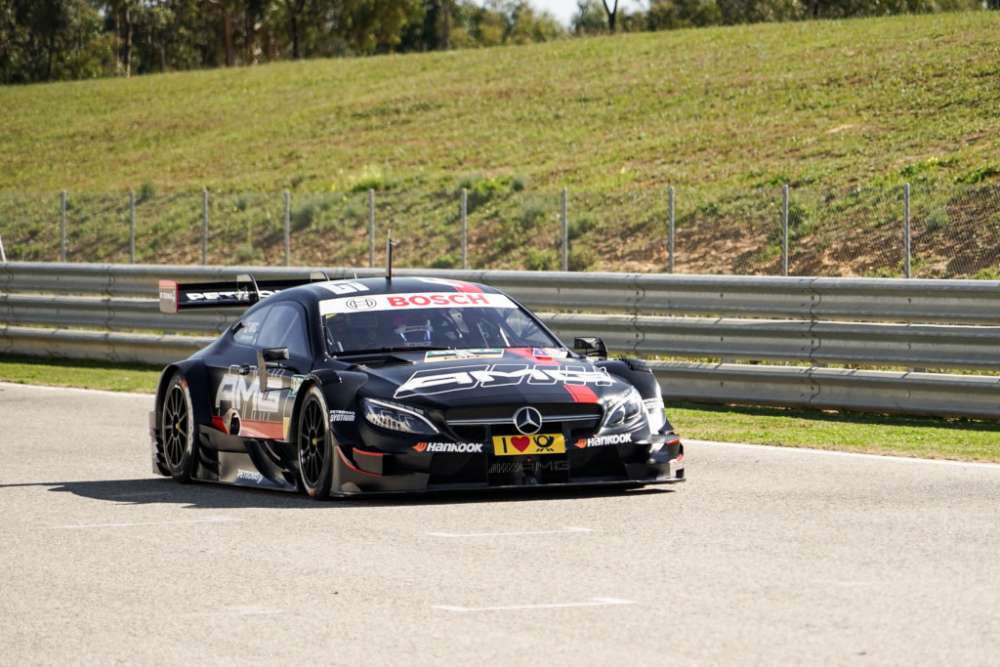 The Mercedes-AMG DTM Team began testing this Tuesday at the Circuito Monteblanco in Spain