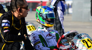 STRONG PERFORMANCE FOR ANTHONY GANGI JR. IN WSK SENIOR CLASS DEBUT