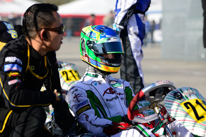 STRONG PERFORMANCE FOR ANTHONY GANGI JR. IN WSK SENIOR CLASS DEBUT