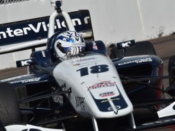 Double Podiums for Kyle Kaiser at Indy Lights Season Opener in St. Petersburg