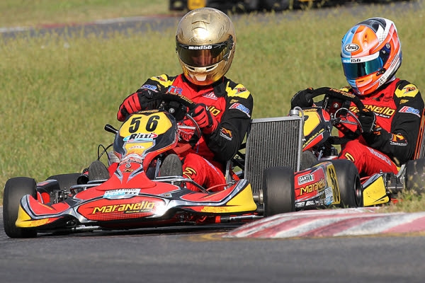 MARANELLO KART AT THE MARGUTTI TROPHY  WITH DANTE AND MOSCA.  CAVALIERI TO DEBUT WITH MARANELLO COLORS.