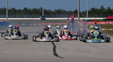 The Junior field was one of the most intense classes to watch throughout the weekend (Photo ROK Cup Promotions)