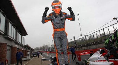 Matheus Leist took his second win of the season with victory in race one at Brands Hatch