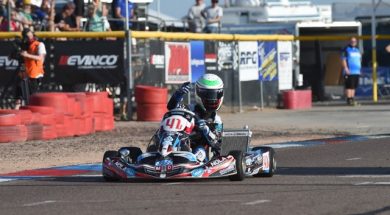 Braden Eves scores the X30 Senior victory for MDD at the SKUSA SpringNationals in Phoenix