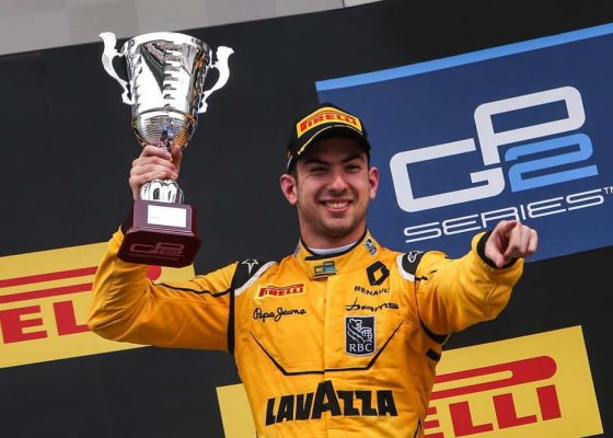 Nicholas Latifi with his trophy