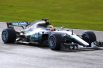 Hamilton on track with new w08 at speed