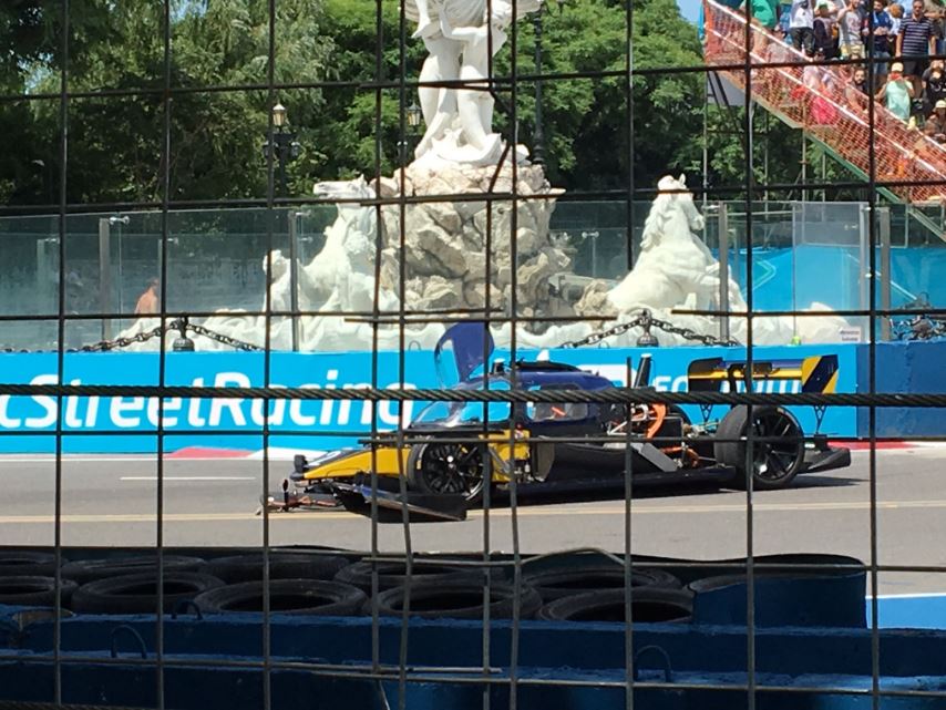 Roborace test 1 finishes with a crash!
