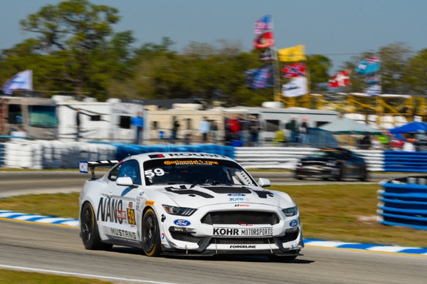 FORD MUSTANG GT4 POWERS TO SEBRING POLE & CHECKERED FLAG