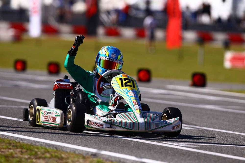 Kyffin Simpson was victorious in Rotax Mini Max (Photo Cody Schindel CanadianKartingNews.com)