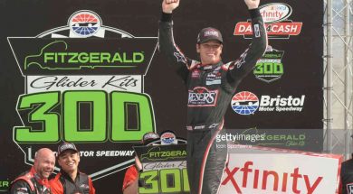 Erik Jones picked up his second straight win in the NASCAR XFINITY Series on Saturday going to Victory Lane in the Fitzgerald Glider Kits 300 at Bristol Motor Speedway. (Photo Getty
