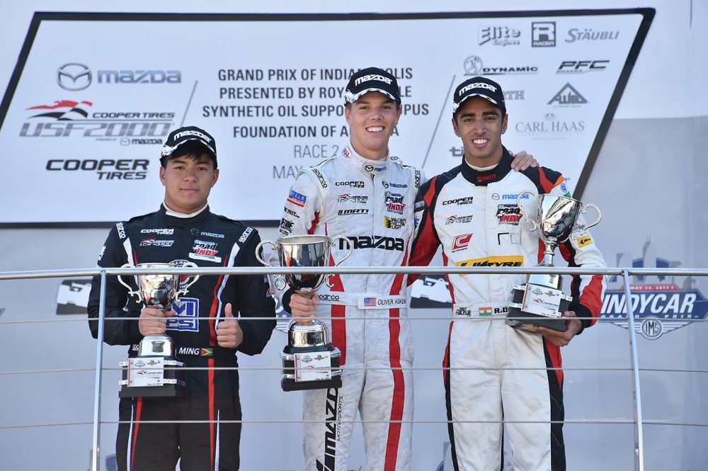 CAPE MOTORSPORTS’ ASKEW SWEEPS USF2000 WEEKEND AT INDIANAPOLIS