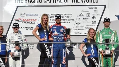 CLAMAN DEMELO AND LEIST TAKE INDY PODIUMS