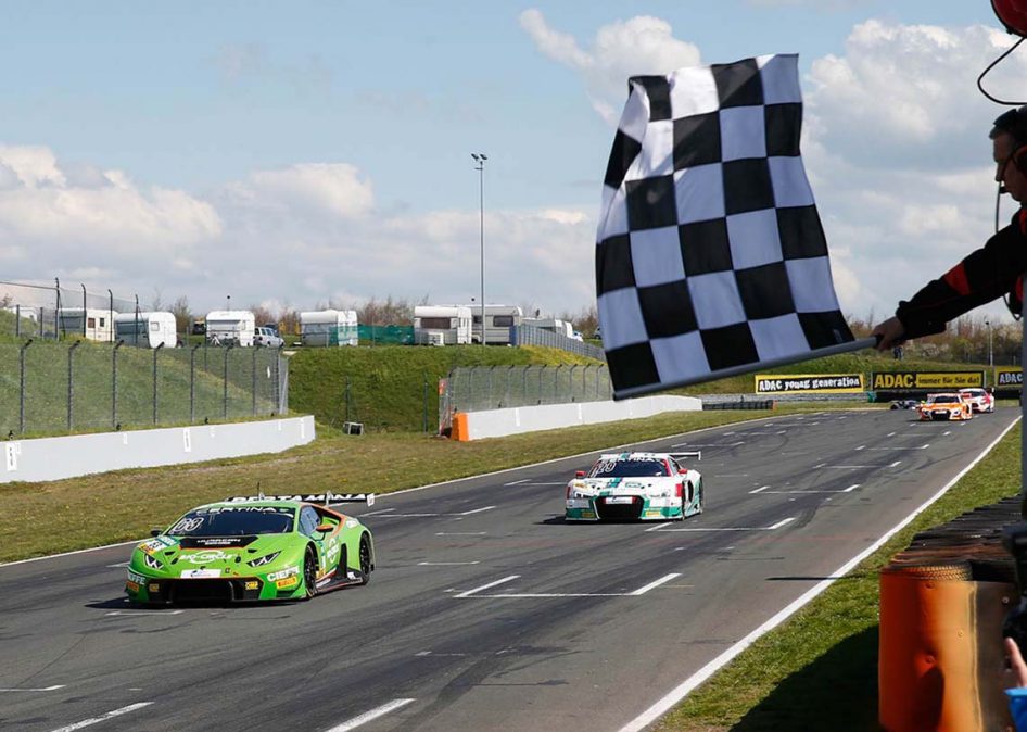 The Lamborghini Huracán GT3 of Grasser Racing Team took the win in the ADAC GT Masters