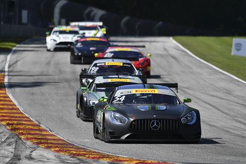 BLACK SWAN RACING LEADS MERCEDES-AMG CUSTOMER RACING TEAMS WITH PIRELLI WORLD CHALLENGE DOUBLE PODIUMS AT ROAD AMERICA