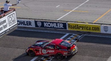 JAMES AND TEAM PANOZ RACING VICTORIOUS AT ROAD AMERICA