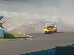 Porsche GT3 Cup Challenge USA Canada 2017. Race 1 Watkins Glen International. Huge Crash