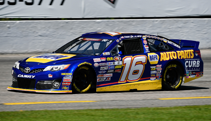 PRACTICE: Gilliland Sets Fast Pace