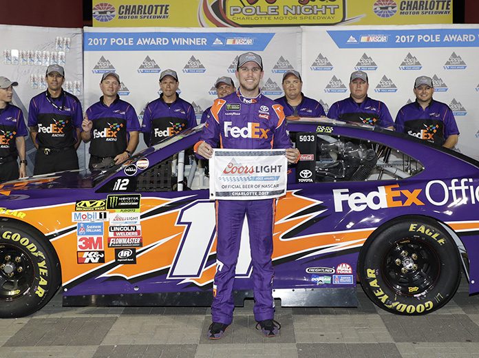 Denny Hamlin Secures 25th Pole Of Cup Career