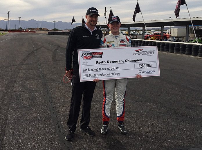 Donegan Receives Mazda Road To Indy Scholarship