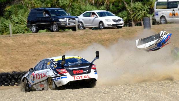 Driver Nick Ross recovers from crash to claim top places at Teretonga