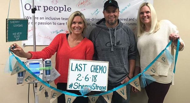 Sherry Pollex provides good-news update with final chemo treatment