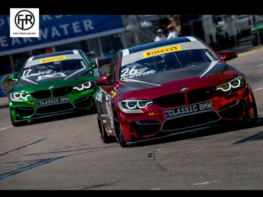 Gravohec Leads New Fast Track Racing/CLASSIC BMW GTS Team in PWC Practice in St. Petersburg Streets
