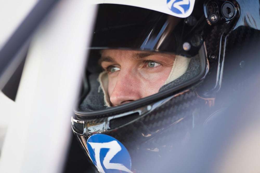 Stefan close up in car helmet Credit Jamey Price