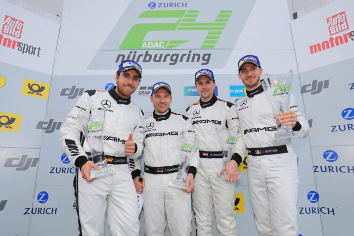 Customer Racing: ADAC Qualification Race for 24h Race:
Victory and third place for Mercedes-AMG Motorsport