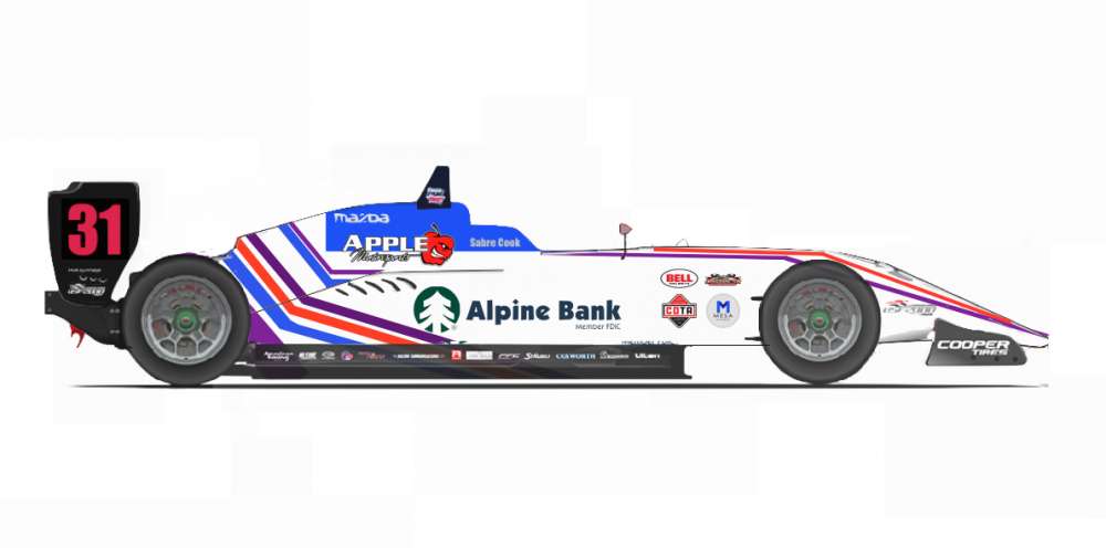 COOK INKS DEAL WITH APPLE MOTORSPORTS AND ALPINE BANK FOR MID-OHIO