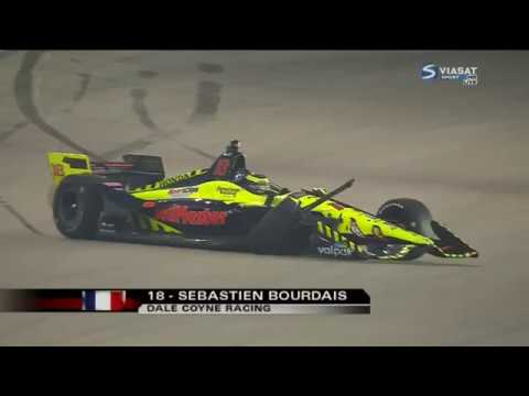 IndyCar Series 2018. Gateway Motorsport Park. Start Sébastien Bourdais Crash