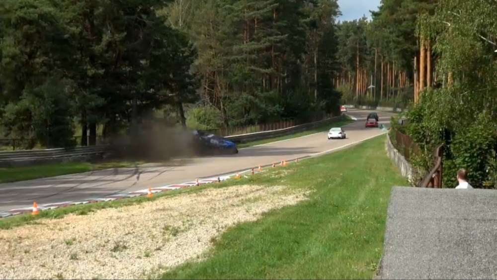 Baltic Touring Car Championship 2018. Race 1 Bikernieki Race Track(3). Hard Crash Red Flag