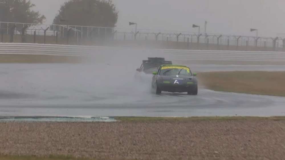 BRSCC Mazda MX-5 Championship (Group A) 2018. Race 2 Silverstone Circuit. Final Lap