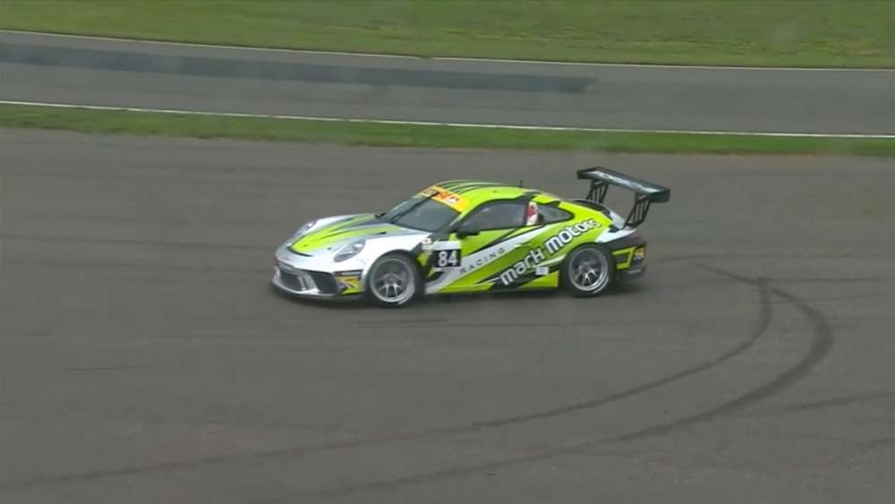 Porsche Ultra 94 GT3 Cup Challenge Canada 2018. Race 1 Canadian Tire Motorsport Park. Rain | Spins