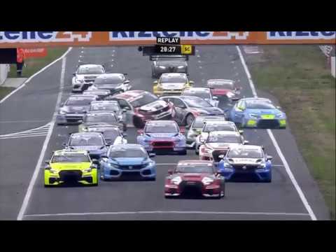 ADAC TCR Germany 2018. Race 1 Circuit Zandvoort. Start Crash