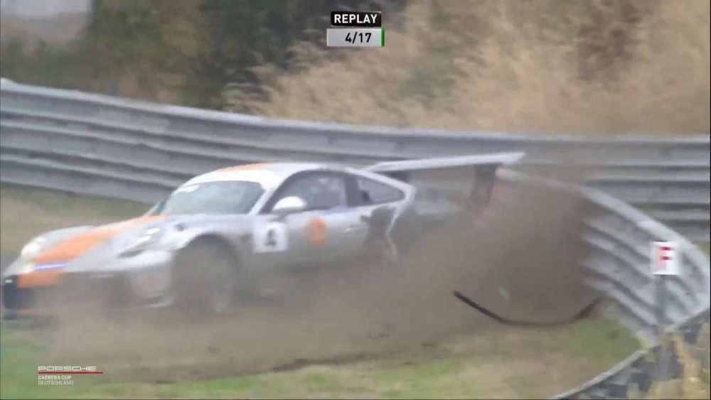 Porsche Carrera Cup Deutschland 2018. Race 1 Circuit Zandvoort. Sören Spreng Crash