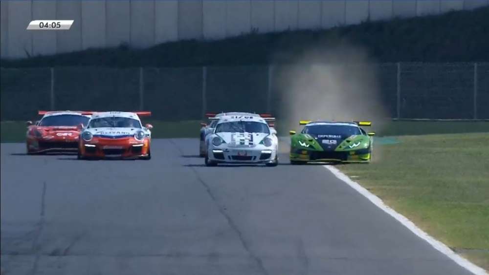 Italian GT Championship 2018. Race 1 Autodromo Vallelunga Piero Taruffi. Last Laps