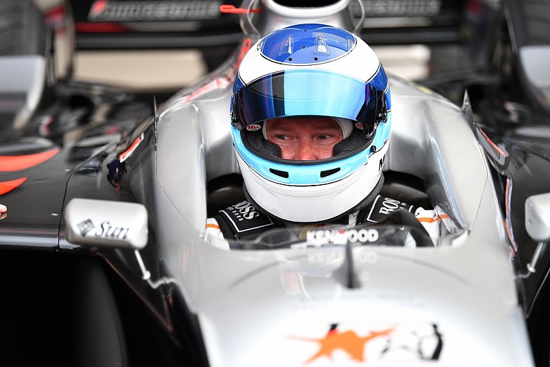 Hakkinen reunited with his title winning McLaren at Suzuka