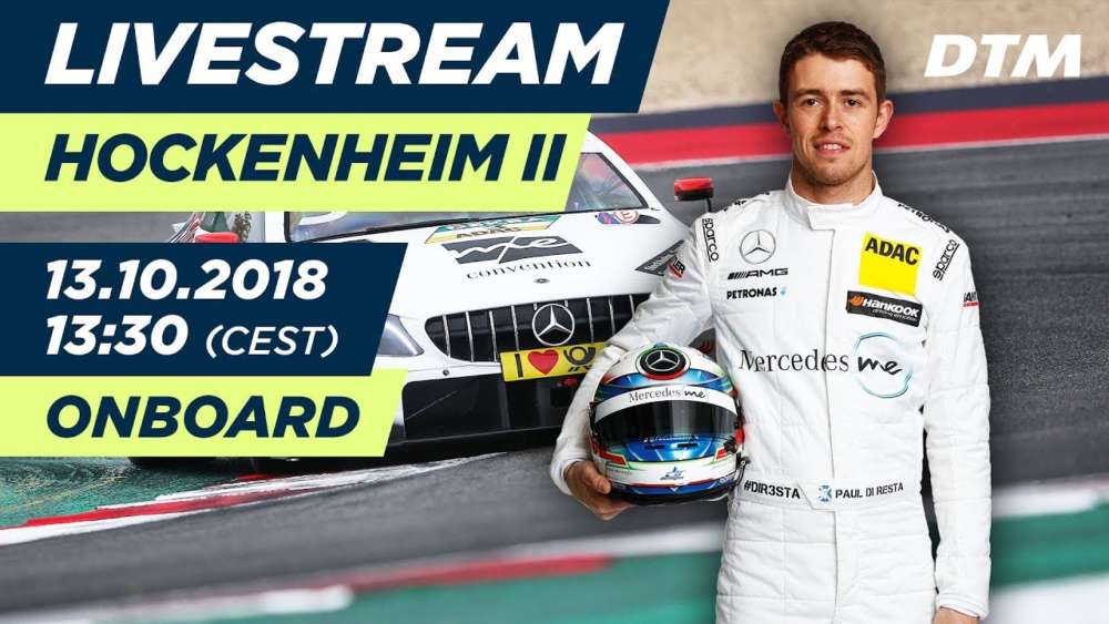 Paul DiResta (Mercedes-AMG C63 DTM) – LIVE Onboard (Race 1) – DTM Hockenheim Finale 2018