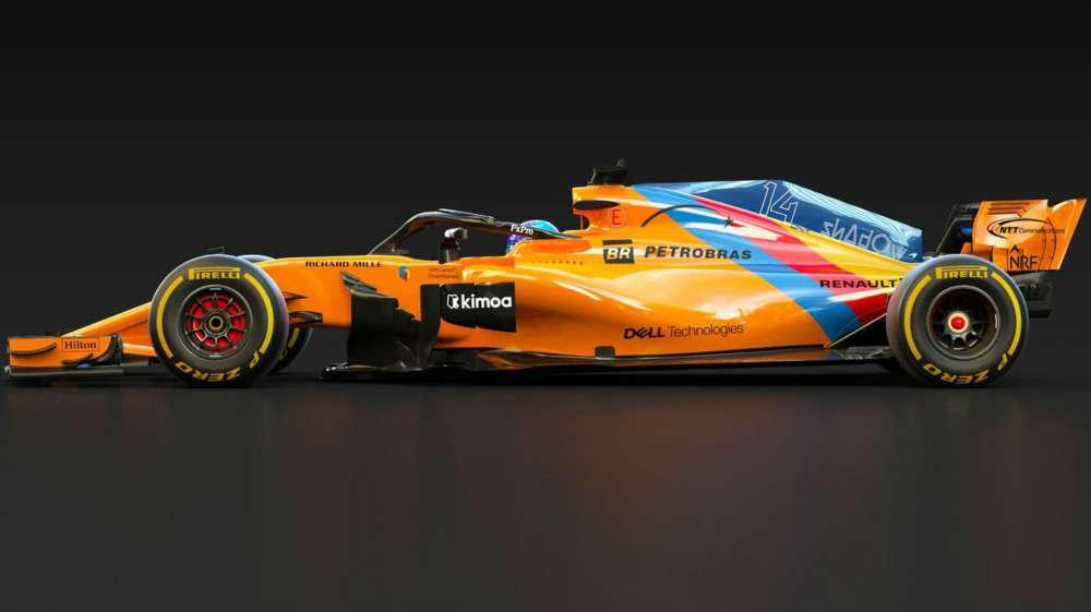 McLaren with a special livery for Fernando Alonso