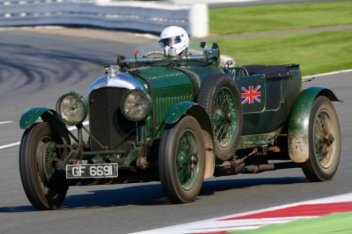 RECORD GRID OF BENTLEY RACERS AT THE SILVERSTONE CLASSIC TO CELEBRATE CENTENARY