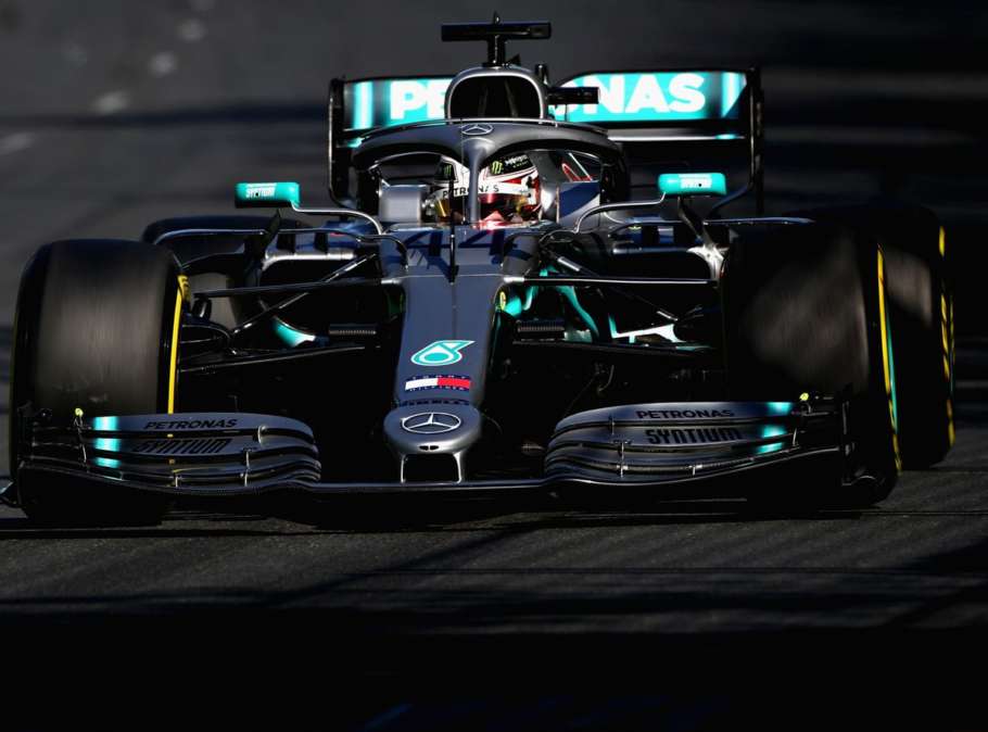Hamilton wins as engine issues deny Leclerc