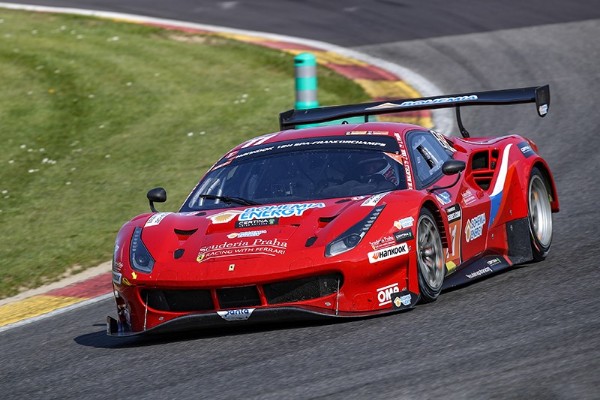 SCUDERIA PRAHA HOLDS SLIM ADVANTAGE AFTER FOUR HOURS AT THE 12H SPA