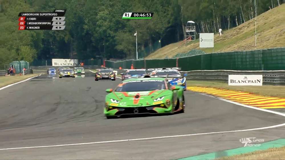 Lamborghini Super Trofeo Europe 2019. Race 1 Circuit de Spa-Francorchamps. Crash_5d3ae7257d122.jpeg