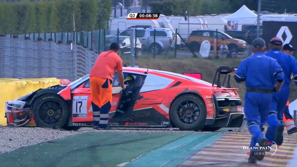 Total 24h of Spa 2019. Qualifying 2. Alex MacDowall Crash