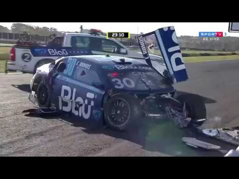Stock Car Brasil 2019. Race 2 Autódromo Internacional Orlando Moura. Ramos & Brito Crash_5d51623aa9928.jpeg