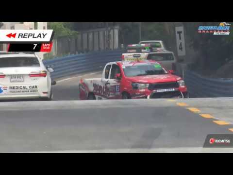 Toyota Hilux Revo One Make Race 2019. Race Bangsaen Grand Prix. Start Crash_5d6b7af5a61e7.jpeg