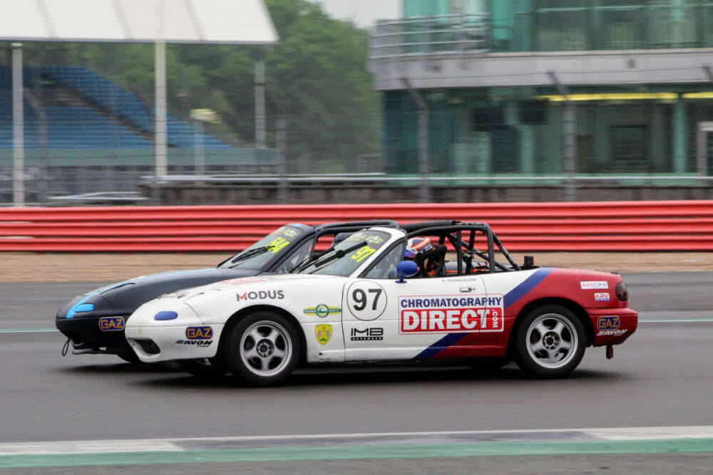 BRSCC RACE WEEKEND SILVERSTONE MAZDA MX-5 PHOTO-SHOOT