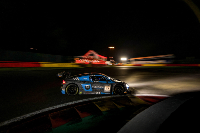 CONTACT UNDER NIGHT SKIES AT SPA BRINGS EARLY END TO 24 HOURS BID FOR HUTCHISON, GREEN AND TAMBAY